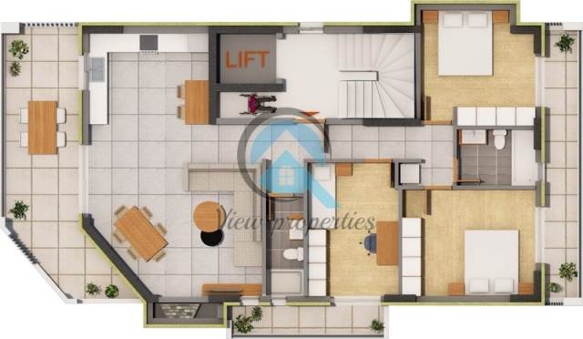 (Προς Πώληση) Κατοικία Οροφοδιαμέρισμα || Ανατολική Αττική/Παλλήνη - 117 τ.μ, 3 Υ/Δ, 355.000€ 